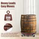 2 Pack 20 Inch Plant Caddy w/Wheels Heavy Duty, 550 lbs Capacity