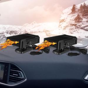 Rossesay 2 Pcs Portable Car Heater 2 in 1 Auto Heater Windshield Warmer Defroster 120w Plugs into Cigarette Lighter Car Defroster Fast Heating or Cooling for Vehicles
