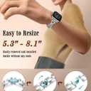 Wearlizer Slim Metal Bracelet Compatible with Apple Watch Bands Women | Thin Dressy Stainless Steel Strap Designer for iWatch Series 11 10 9 8 7 6 5 4 SE/Ultra 3 2 1 42/46/38/40/41/44/45/49mm