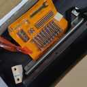 Signature Design by Ashley Cabalynn Farmhouse Dining Extension Table with 1 Removable Center Leaf, Light Brown