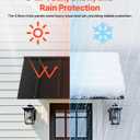 VEVOR Fixed Metal Awning 56 x 24 in, Window Awning Door Canopy, Stable Triangle Steel Frame Awnings for Doors Exterior Rain, and Snow Sunlight Protection for Door Entrance, Windows, Porches, Balconies