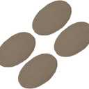 Round Bar Stool Covers - 4 Packs Anti-Slip Washable Elastic Soft Seat Slipcovers Fits for Bar Chair Stool - 11 Inch-16 Inch Dia, Coffee