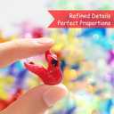 2 x 50 Pcs Mini Cardinal Figurines Miniature Resin Bird Tiny Animals to Hide Small Plastic Red Christmas Ornaments Crafts for Home Garden Decor Cute Cardinal Gifts for Women