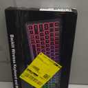 Wireless Keyboard and Mouse Combo, RGB Backlit, Rechargeable & Light Up Letters, Full-Size, Soft Typing, Sleep Mode, 2.4GHz Quiet Keyboard Set for Mac, Windows, Laptop, PC, Trueque KM42Pro (Black)