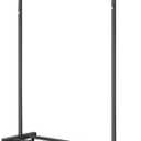 VICERII Clothes Rack, 130LB Capacity Heavy Duty Clothing Rack with Wheels and Bottom Shelf, 52.17 Inch Rolling Racks for Hanging Clothes, Coats, Shirts, Sweaters, Skirts, Dress, Black
