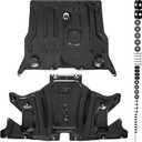 Skid Plate for Tesla Model 3 / Model Y, Front Rear Skid Plate Set Under Engine Guard Cover Splash Shield Cover for Tesla Model 3 2017-2025 / Model Y 2020-2025 Accessories - 2PCS