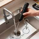 CIRCLE JOY Rechargeable Handheld Milk Frother Wand with Stand, 3 Variable Speeds, 3 Whisks and Storage Box, Electric Drink Mixer for Latte, Cappuccino, Hot Chocolate, Eggs and Protein Powder, Black