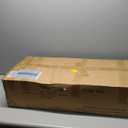 Oval Storage Bench 43.5" Linen Fabric Upholstered Entryway Bench with Solid Wood Legs Ottoman Bench Indoor Bench for Living Room/Bedroom/End of Bed/Entryway (Beige)