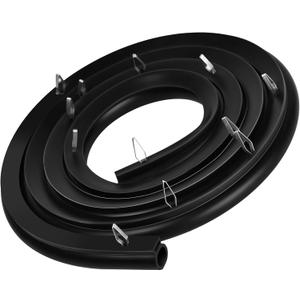 316239700 Range Oven Door Seal GasketL50.45 inchswith 12 Mounting Clips Compatible with Frigidaire Kenmore Ovens FEF303BWA FEF303CWA, Replace 833130 AP2126661 AH440011 EA440011 PS440011