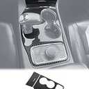 JeCar Gear Shift Panel Trim Cover Kit Interior Accessories for 2014-2015 Jeep Grand Cherokee WK2, Carbon Fiber Finish