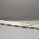 Cordless Light Filtering Mini Blind - 58 Inch Width, 48 Inch Length, 1" Slat Size - Alabaster - Cordless GII Morningstar Horizontal Windows Blinds for Interior by Achim Home Decor