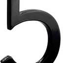 Montague Metal Products MHN-10-5-F-BK1 Floating House Number, 10 inches x 7.5 inches x 0.375 inches, Black