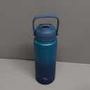 Insulated Water Bottle with Straw Lid,24 oz Stainless Steel Vacuum Metal Bottle with Silicone Handle,Vast