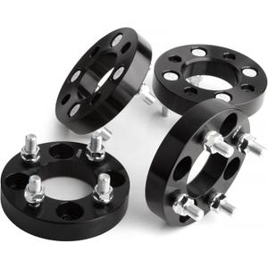 JiiinMiiin 4X4 1"(25mm) Black Wheel Spacers Adapters with Hub bore 68mm Fits for EZ GO EZGO Club Car, Thick 4x101.6mm 1/2" x20 Studs, 4PCS