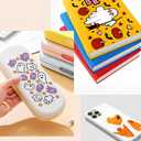 2 x 8 Sheet UV Dtf Cup Wraps for 16 Oz Glass Cups Halloween Waterproof UV Dtf Transfers Ready to Press Stickers Rub on Transfers for Crafts Wrap Decals for Tumblers Mugs Wood Car Decor -Funny Pink Ghost