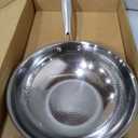 Siraat Titanium Frying Pan Pro Standard, Hammered, Induction Ready, 12 Inch PFAS-Free Surface, Oven Safe to 1000°F, Metal Utensil Safe, Stay-Cool Handle, Dishwasher Safe, Rolled Pouring Rim