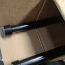 Ivilon Drapery Window Curtain Rod - End Cap Style Design 1 Inch Pole. 28 to 48 Inch Color Black
