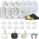 DOOOB Cat Water Fountain Filter, 24 Pack Cat Fountain Filters, Cat Fountain Replacement Filters for DOOOB Cat Water Fountain, Pet Water Fountain Filters (12 Filters & 12 Sponges)