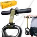 VAIIO Forearm Strengthener and Wrist Roller with Quick Locking Mechanism - Durable PVC Anti-Slip Grip Handles - Perfect for Men and Women - Ideal for Hand, Wrist, and Forearm Strength Training (Green)