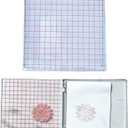 Arbuya Acrylic Stamp Block with Grid 6.3x6.3 Perfect Positioning Stamping Platform Clear Stamps Scrapbook Craft Stamping Tool for Card Making Scrapbooking Journaling and Other Paper Crafts-AT001