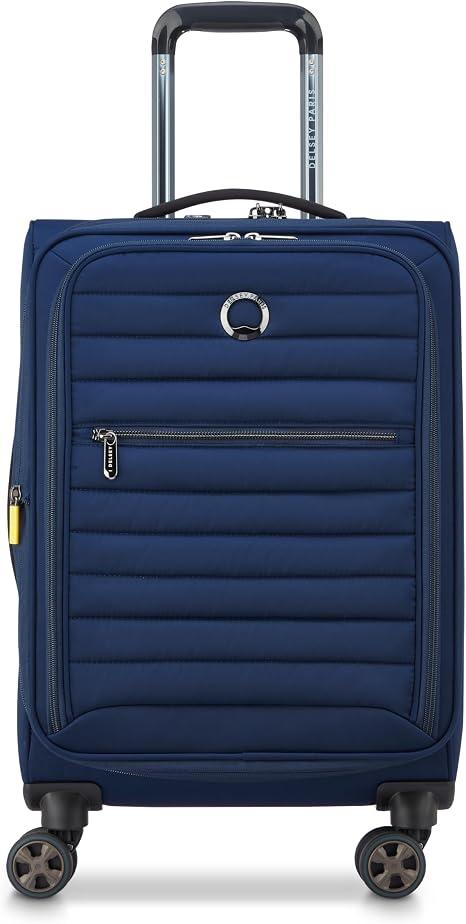 DELSEY PARIS Cruise 3.0, 20 Inch Carry-On Softside Luggage, Deep Sea Navy
Expandable Suitcase, Lightweight Durable Polyester, Dual-Density Spinner Wheels, USB Port, TSA Lock