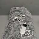 Heated Blanket Heated Throw, Electric Blanket 50"x60" Heating Blanket with 8 Hours Auto Off 10 Fast Heating Levels Machine Washable Sherpa Heated Blanket with Overheating Protection (Gray)