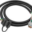 4 Way Flat Trailer Wiring Harness Compatible with 2009-2012 Equator 2005-2025 Frontier 2005-2015 Xterra with Factory Tow Package