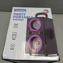 TPyesss Bluetooth Speakers, 80W(Peak) Wireless TWS Portable Bluetooth Speaker, Beat-Driven Lights, 100dB Loud Stereo Speaker with BassUp, Speakers with Subwoofer for Outdoor, Party, Camping (DeepBlack)