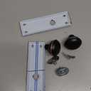 2 Pack Vintage Single Sided Dummy Door Knobs Interior, Antique Long Plate Dummy Door Knobs in Oil Rubbed Bronze