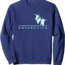 Antarctica Penguins Graphic Souvenirs Sweatshirt L