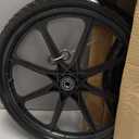 Upgraded 20" Flat Free Wheels for rubbermaid Wheelbarrow Tires, Black