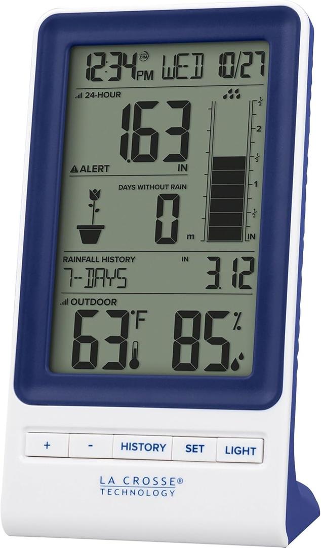 La Crosse Technology 724-1415BL Wireless Rain Station with Temperature and Humidity La Crosse Technology 724-1415BL Wireless Rain Station with Temperature and Humidity