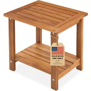 Golden Teak Finish, outdoor furniture, patio furniture, weather-resistant, rounded corners, camping, displaying, indoors, 13"D x 16.5"W x 16.9"H