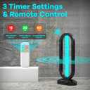 UV Light Sanitizer, Ultraviolet Lamp with Remote Control for Bed Bugs and Dust Mites, Home Disinfection Device UV Lamp for Home, Room & Kitchen, Ultraviolet Light with 3 Speed Timings