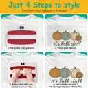 Fall Iron on Transfers, 9 Sheets DTF Transfers Ready to Press Washable Stickers Iron on Decals for T Shirts Hoodie Clothes Bag Fabric Decor DIY Crafts