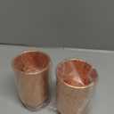 Luxury Heavy Duty100% Pure Copper Tumblers Set of 2 |BPA Free| Lacquer Free Copper Tumbler| Handcrafted Hammered Ayurvedic Glasses | 350 Ml/11.8 OZ Water Cups for Health, Detox | Gift Box Incuded