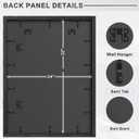 24x32 Poster frame Black, 1.57 Inch Wide Wood Grain Texture, Display Pictures 20x28 with Mat,24 x 32 Picture frame with Black Backing Horizontal or Vertical Wall