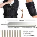 Mavee Fractional Weight Vest Plates, Rustproof Solid Steel Inserts for Rucking, Tactical Carrier & Strength Training