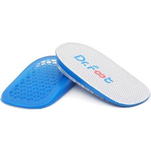 Dr.Foot Height Increase Insoles, Heel Cushion Inserts, Heel Lift Inserts for Leg Length Discrepancies