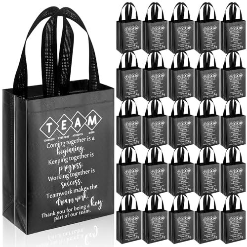 Sweetude Team Employee Appreciation Gifts Bags Reusable with Handles Gift Bags Teacherappreciation Gift Bag for Staff Coworker Team Building(Grey, ,50 Pcs)