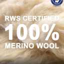 100% Merino Wool Base Layer Pants Women, Merino Wool Leggings, Thermal Wool Underwear Bottoms (Large, Black)