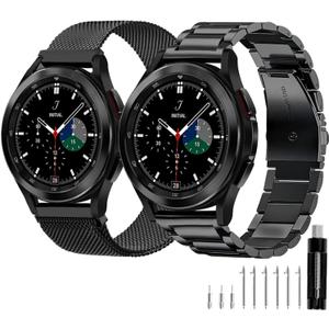 Compatible with Samsung Galaxy Watch 7 6 5 4 FE Band Pro Classic Active 2 40mm 44mm 43mm 47mm 45mm 42mm 46mm 20mm Galaxy Watch 3 Band 41mm Men Women Metal Elegant Casual Business Stainless Steel Compatible with Samsung Galaxy Watch 7 6 5 4 FE Band Pro Classic Active 2 40mm 44mm 43mm 47mm 45mm 42mm 46mm 20mm Galaxy Watch 3 Band 41mm Men Women Metal Elegant Casual Business Stainless Steel