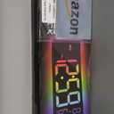 16.5" Large Digital Wall Clock with BT Sync, RGB Lights with 11 Scenes Mode Remote Control, Dual Alarms with Big LED Display, Auto DST, Temperature for Classroom Gaming