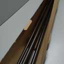 TONIAL 1 Inch Double Curtain Rods 72 to 144 Inch (6 to 12 ft), Heavy Duty Decorative Drapery Rod for Windows 69 to 140 Inch (5.75 to 11.7 ft) with Small Cap Finial, Bronze