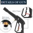 JOEJET High Pressure Washer Replacement Gun with Jet Wand and 5 Spray Nozzle Tips, Compatible with Some Karcher, Ryobi, Powerstroke Electric Power Washer