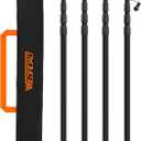 WILDROAD Tarp Poles Tent Poles Canopy Poles 8.37 ft, Telescoping Aluminum Poles with Non-Slip Aluminum Cone Bottom, Portable and Lightweight Camping Gear for Camping and Awnings, Set of 4, 250cm