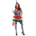 fun shack Clown Costume for Women, Colorful Attire for Parties and Events, Fun Outfit for Dress Up, Medium
