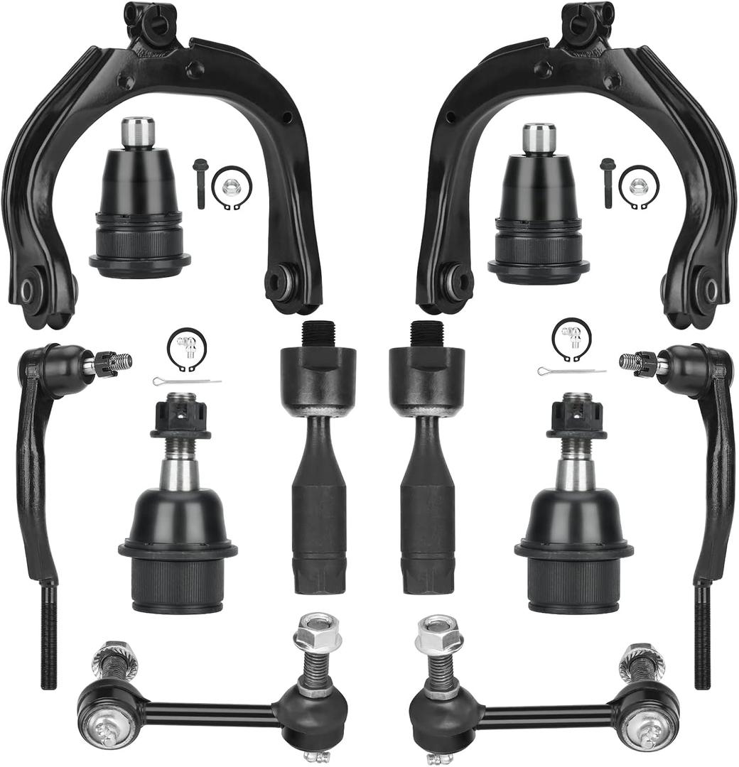 Front Upper Control Arm Suspension Kit Fit for Chevrolet Trailblazer SSR, Fit for GMC Envoy, Fit for Buick Rainier 2004-2007, Fit for Isuzu Ascender 2004-2008 -12 pcs