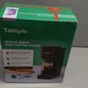 Tastyle Single Serve Coffee Maker Hot and Iced with Bold Brew, Small Coffee Machine for K Cup and Ground, Fits 7.3'' Travel Mug, Brews up to 16 Oz, 5 Cup Sizes, Compact for Office, RV& Hotel, Lavender