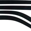 Husky Liners Low Profile Ventvisors/Rain Guards | Fits 2015-2025 Chevrolet Colorado & GMC Canyon Crew Cab, 1 pc. | Matte Black - 2857049